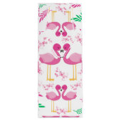 Sac Cadeau Pour Bouteille Flamant rose rose (Dos)