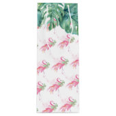 Sac Cadeau Pour Bouteille Flamant rose rose tropical de Noël (Devant)