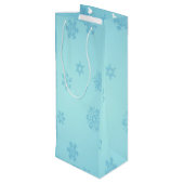 Sac Cadeau Pour Bouteille Flèches bleues (Dos Angle)