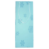 Sac Cadeau Pour Bouteille Flèches bleues (Dos)