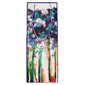 Sac Cadeau Pour Bouteille Fleurs (Dos)