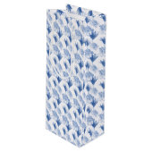 Sac Cadeau Pour Bouteille Fleurs Abstraites Botanique Florale (Devant Angle)