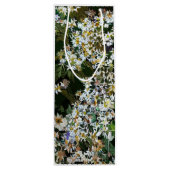 SAC CADEAU POUR BOUTEILLE FLEURS D'ASTER (Dos)