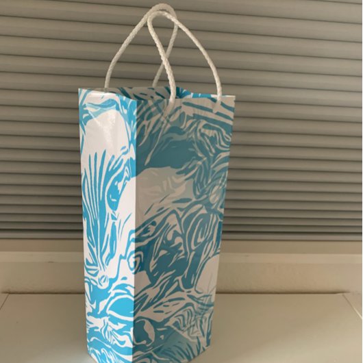 Sac Cadeau Pour Bouteille Fleurs tropicales Abstraites florales