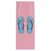 Sac Cadeau Pour Bouteille Flip Flops de plage (Dos)