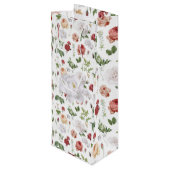 Sac Cadeau Pour Bouteille Florales fraîches (Dos Angle)