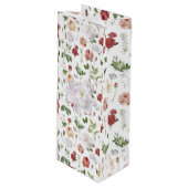 Sac Cadeau Pour Bouteille Florales fraîches (Devant Angle)