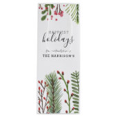 Sac Cadeau Pour Bouteille Foliage de vacances personnalisé (Devant)