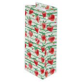 Sac Cadeau Pour Bouteille Fraise (Devant Angle)