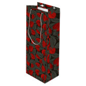 Sac Cadeau Pour Bouteille Fraise (Devant Angle)