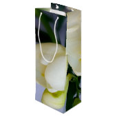 Sac Cadeau Pour Bouteille frénésie jaune blanc (Dos Angle)