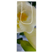 Sac Cadeau Pour Bouteille frénésie jaune blanc (Devant)