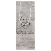 Sac Cadeau Pour Bouteille Frères de charité sculptés Rustic Birch Cheval Mar (Dos)