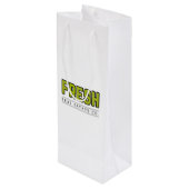 Sac Cadeau Pour Bouteille FRESH Glossy Wine Bag (Dos Angle)