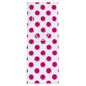 Sac Cadeau Pour Bouteille Fuchsia polka (Dos)