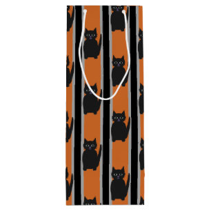 Sac Cadeau Pour Bouteille Fun and Fun Halloween Chats noirs
