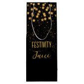 Sac Cadeau Pour Bouteille Funny Black Gold Festival (Dos)