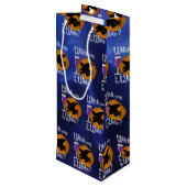 Sac Cadeau Pour Bouteille Funny Halloween sorcière chemin au vin Éffrayant (Dos Angle)