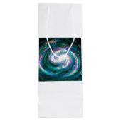 Sac Cadeau Pour Bouteille Galaxie peinte à la main (Dos)