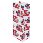 Sac Cadeau Pour Bouteille Garder l'Amérique grand Trump 2020 (Devant Angle)