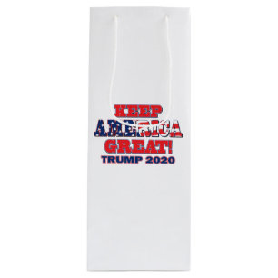 Sac Cadeau Pour Bouteille Garder l'Amérique Grande Encore Trump 2020