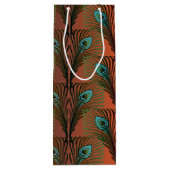 Sac Cadeau Pour Bouteille Gatsby Grandes plumes design art déco (Dos)