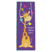 Sac Cadeau Pour Bouteille Giraffe Anniversaire de enfant Party Cute (Dos)