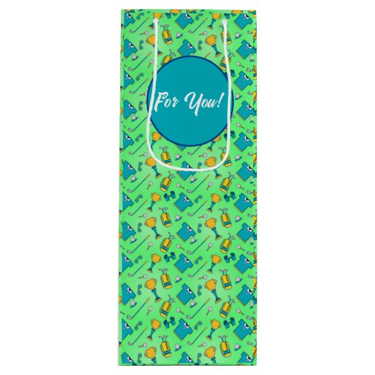Sac Cadeau Pour Bouteille Golf (Devant)