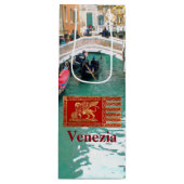 Sac Cadeau Pour Bouteille Gondoles sur un canal vénitien (Devant)