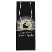Sac Cadeau Pour Bouteille Gothic Baby Shower Halloween (Dos)