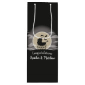 Sac Cadeau Pour Bouteille Gothic Baby Shower Halloween (Devant)