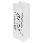 Sac Cadeau Pour Bouteille grand (Dos Angle)