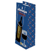 Sac Cadeau Pour Bouteille Graphiques d'Humour de vin (Dos Angle)