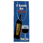 Sac Cadeau Pour Bouteille Graphiques d'Humour de vin (Devant)