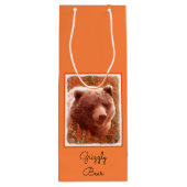 Sac Cadeau Pour Bouteille Grizzly Bear Cub dans Fireweed Peinture Art de la  (Dos)