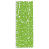 Sac Cadeau Pour Bouteille Grunge Lime Green Pattern - Summer Abstract Decor (Dos)