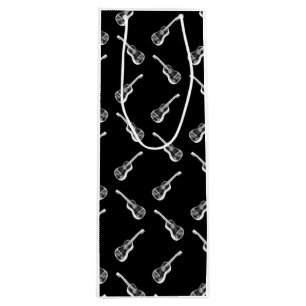 Sac Cadeau Pour Bouteille Guitares acoustiques Vintages Imprimer Motif d'art