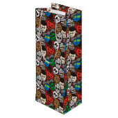 Sac Cadeau Pour Bouteille Halloween (Dos Angle)