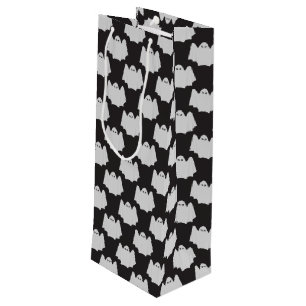 Sac Cadeau Pour Bouteille Halloween, Fantôme Effrayant, Trick Or Treat, Hou