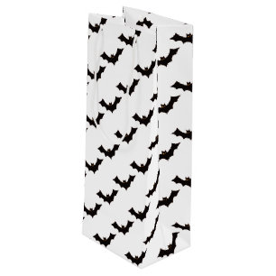 Sac Cadeau Pour Bouteille Halloween, Motif De Chauves-Fours, Trick Ou Treat,