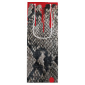 Sac Cadeau Pour Bouteille Halloween Python Peau de serpent - Gory goutte de  (Devant)