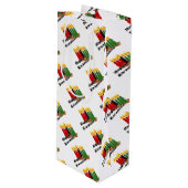Sac Cadeau Pour Bouteille Happy Kwanzaa (Devant Angle)