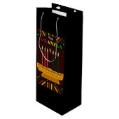 Sac Cadeau Pour Bouteille Happy Kwanzaa PopArt (Devant Angle)