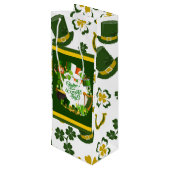 Sac Cadeau Pour Bouteille Happy St. Patrick's Day Gift Bag (Dos Angle)