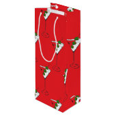 Sac Cadeau Pour Bouteille Holiday martini wine bag (Dos Angle)