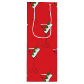 Sac Cadeau Pour Bouteille Holiday martini wine bag (Devant)