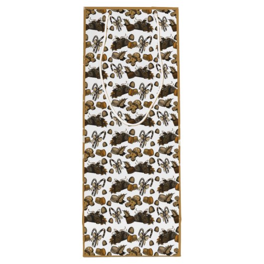 Sac Cadeau Pour Bouteille Holiday Sweets- Coco (Solid) Wine Bag (Dos)