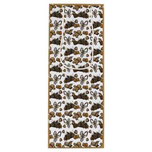 Sac Cadeau Pour Bouteille Holiday Sweets- Coco (Solid) Wine Bag (Devant)