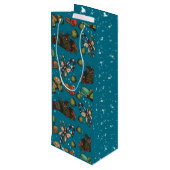 Sac Cadeau Pour Bouteille Holiday Sweets- Ice (Color) (Dos Angle)