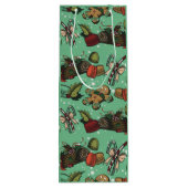 Sac Cadeau Pour Bouteille Holiday Sweets- Mint (Color) (Dos)